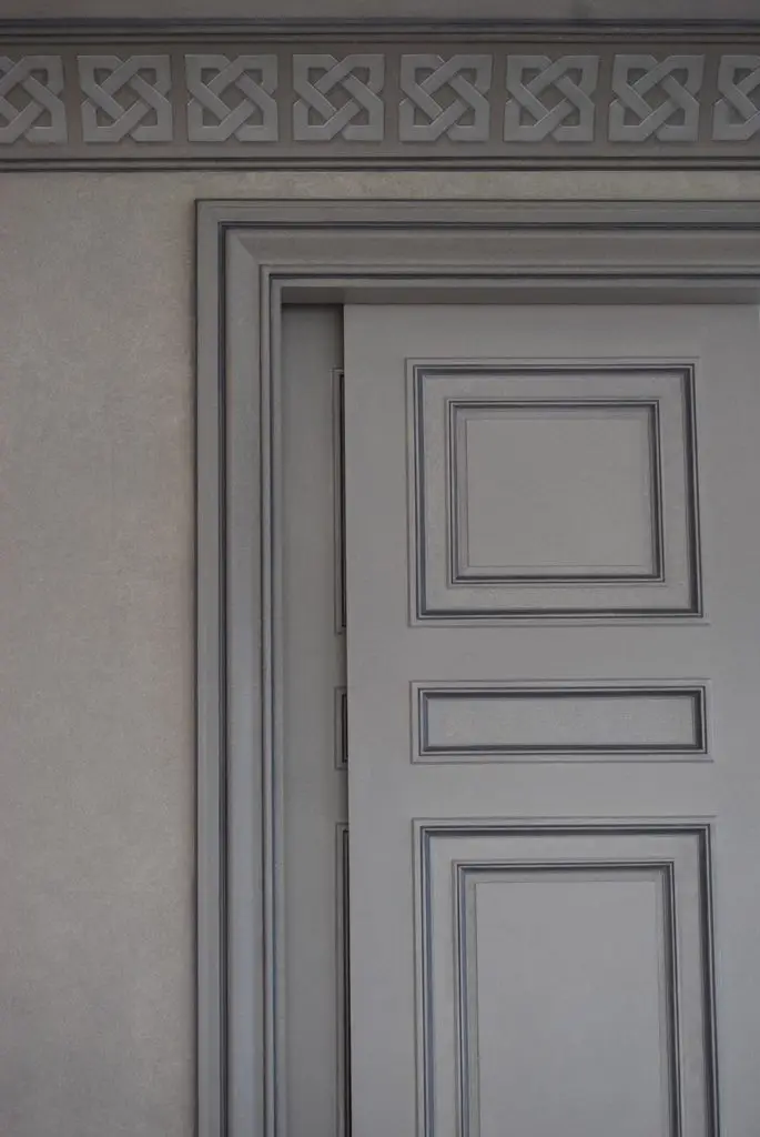 grey door