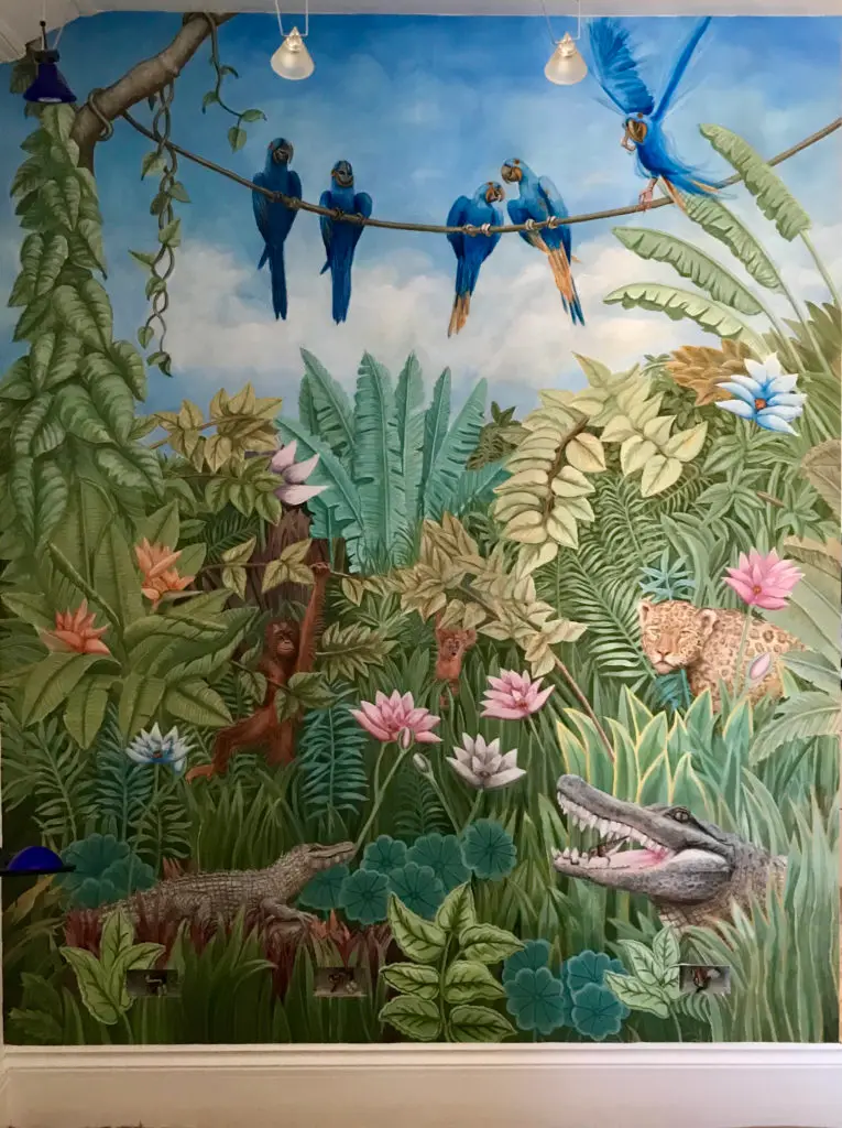 Rich jungle mural