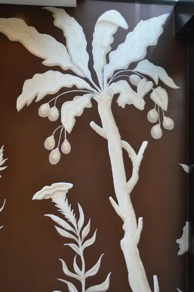 white flower design