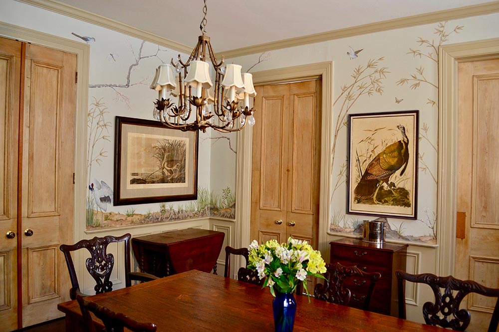 Dining table in Hall