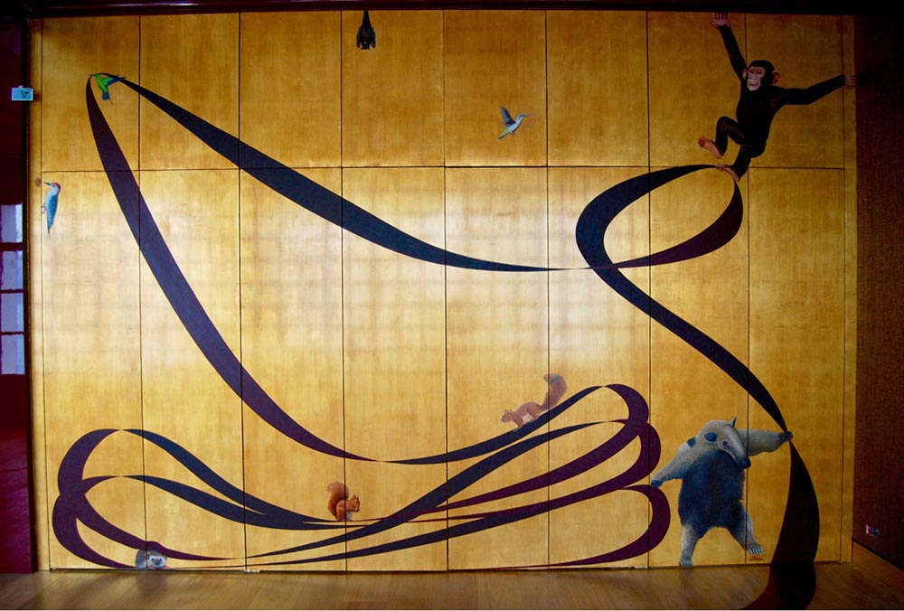 ribbon painting